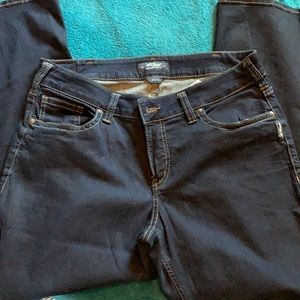 Silver Suki 5 pocket dark wash jeans